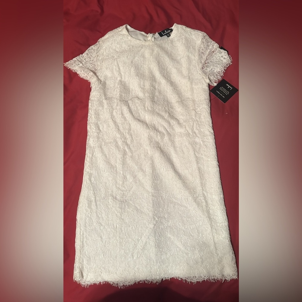 NWT lulus xs white dress lace